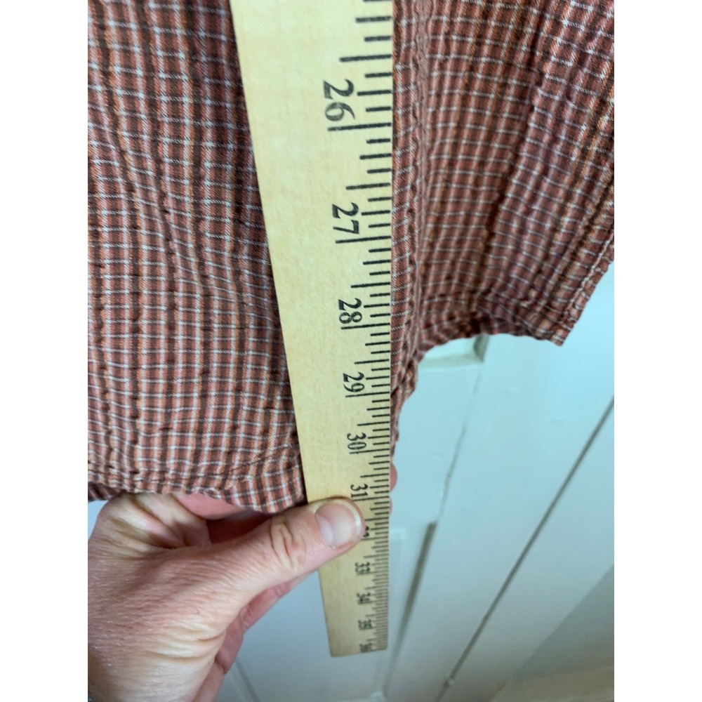 American Eagle Outfitters Mens Long Sleeve Button Down‎ Shirt Plaid XL Retro - Picture 7 of 8